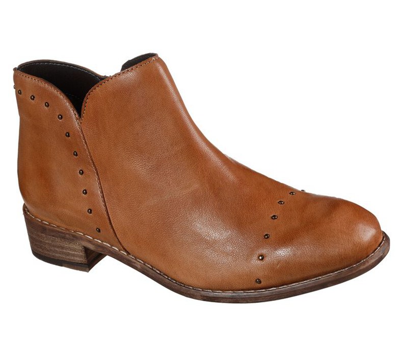 Skechers Rue - Studded Out - Womens Boots Brown [AU-CH9816]